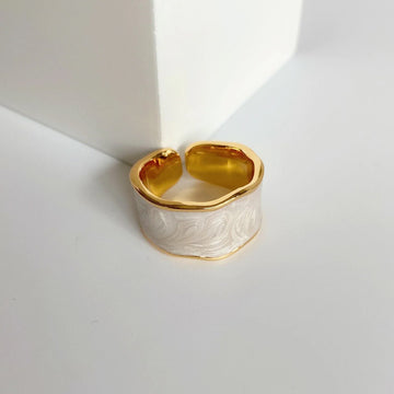 Fashion Enamel Wide Ring