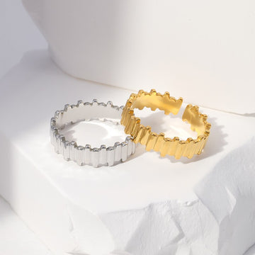 Minimalist Stainless Steel Geometric Ring