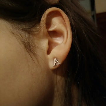 A-Z Initial Letter Stud Earrings