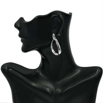 925 Sterling Silver Classic Semi Hoop Earrings