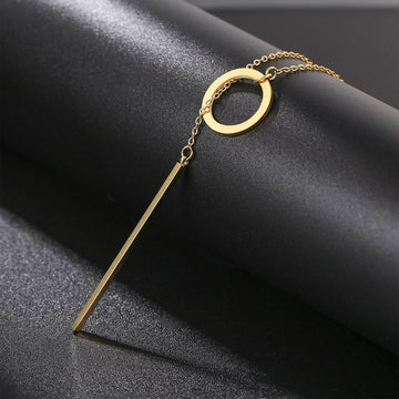 Stainless Steel Long Loop Chain Necklace