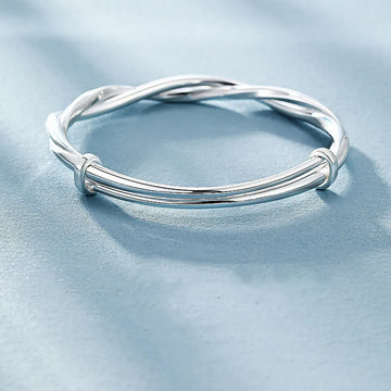 925 Sterling Silver Weave Bangles