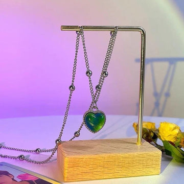 Emotion Sensitive Heart Pendant Necklace