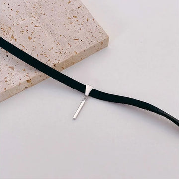 Simple Silver Bar Choker