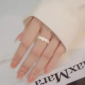 Trendy Sweet Daisy Flower Ring