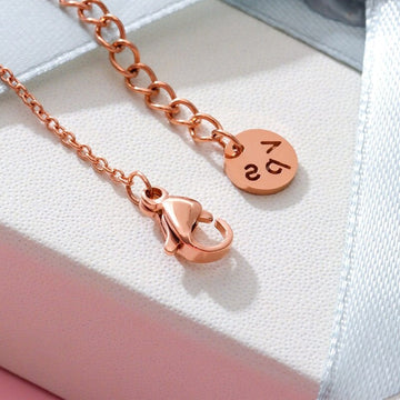 Stainless Steel White Shell Flower Stud Necklace