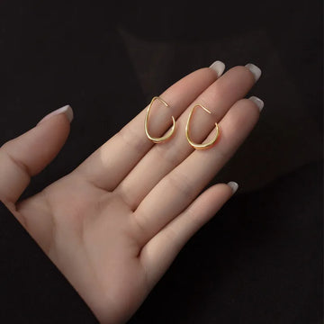 925 Sterling Silver Hook Hoop Earrings