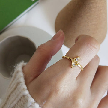 Pavé Zircon Index Finger Ring