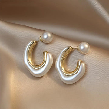 Delicate Advanced Sense Imitation Pearl Earrings