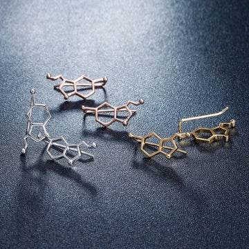 Fashion Molecule Structure Ear Climbers Earring