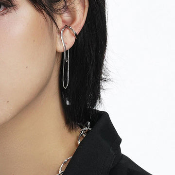 Irregular Long Tassel Double No Piercing Ear Cuff
