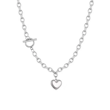 King Metal Vintage Love Chain Necklace
