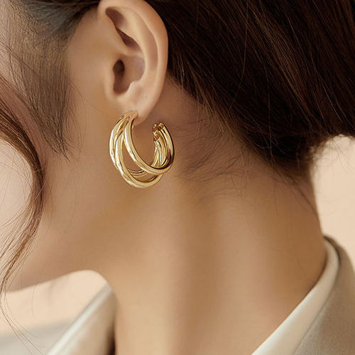Hoop earrings without piercing discount