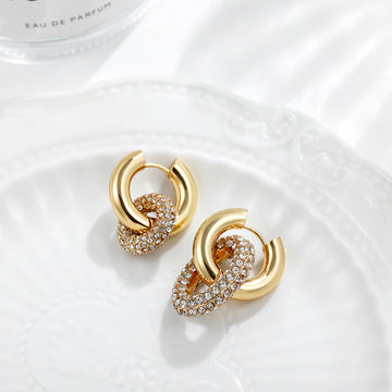 Round Circle Oval Geometric Earrings