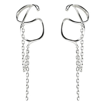 Long Tassel Chain No Piercing Ear Cuffs