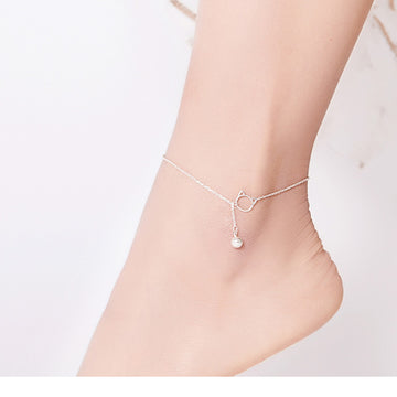 Simple Bell And Cat Anklet