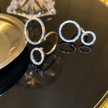 Simple Delicate Small And Big Round Circle Ring