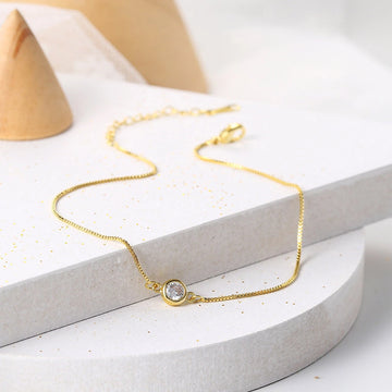 Simple Zircon Beach Accessory Bracelet