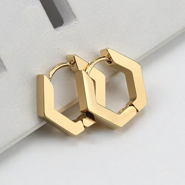Stainless Steel 3 Colour Mini Geometric Earrings