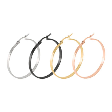 Stainless Steel Big Hoop Earrings