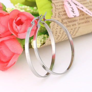 Stainless Steel Big Hoop Earrings