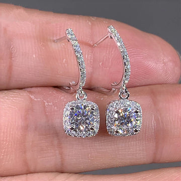 Trendy Square Shape Drop Earrings