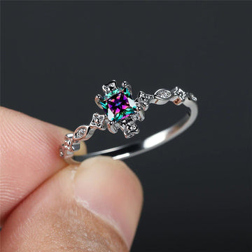 Vintage Zircon Crystal Stone Ring