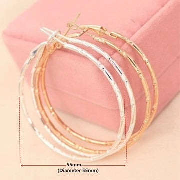 Vintage Golden Circle Earrings