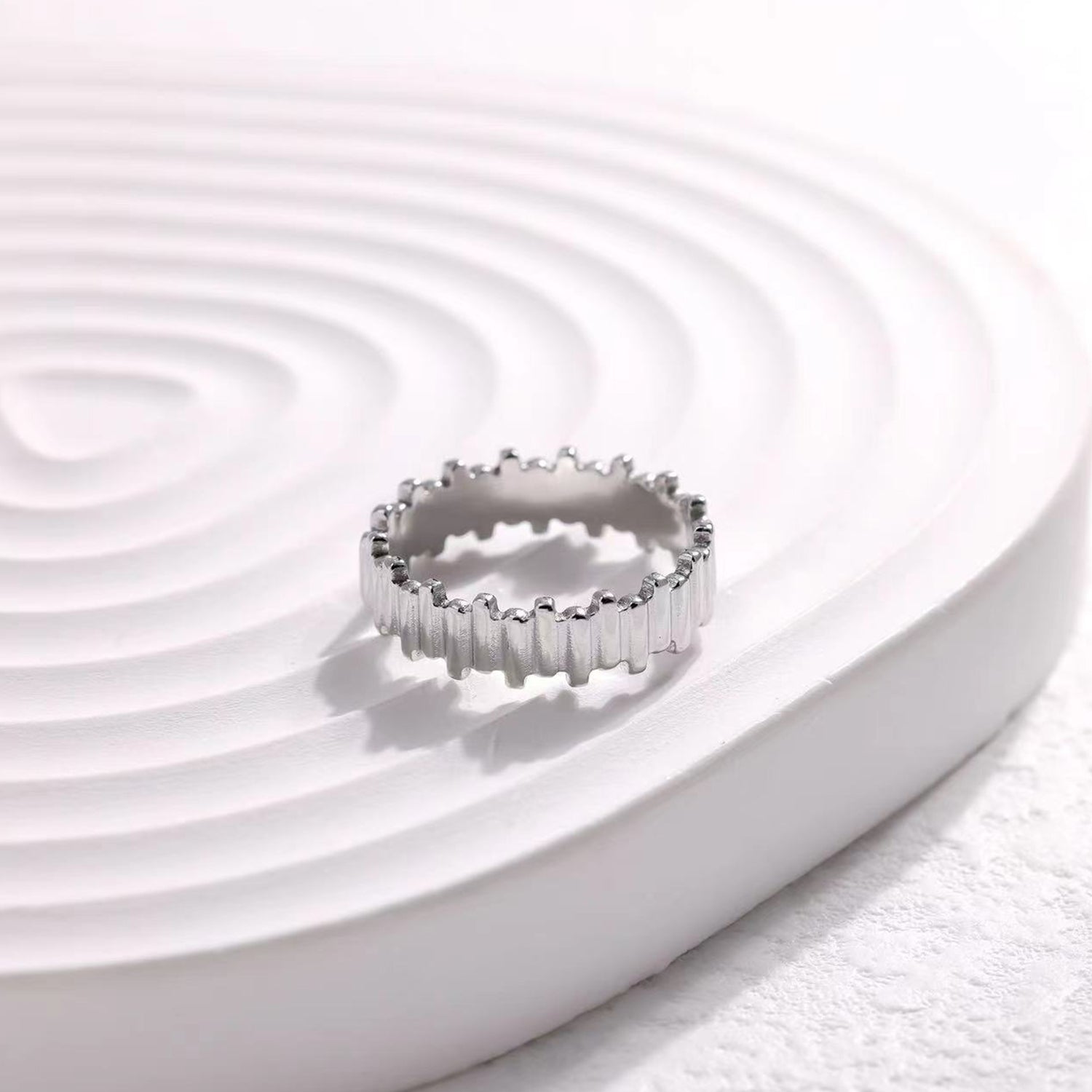 Minimalist Stainless Steel Geometric Ring