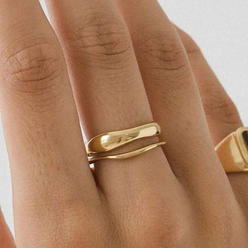 Geometric Minimalism Joint Knuckle Ring