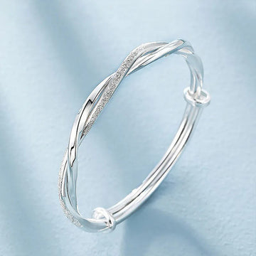 925 Sterling Silver Weave Bangles