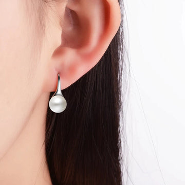 925 Sterling Silver Classic Pearl Earrings