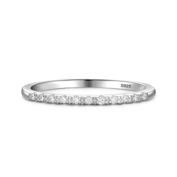 925 Sterling Silver Fashion Stackable CZ Rings