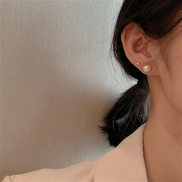 Irregular Shape Freshwater Pearl Stud Earrings