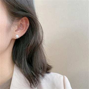 Irregular Shape Freshwater Pearl Stud Earrings