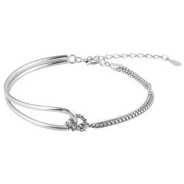 925 Sterling Silver Linked Chain Bracelet