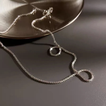 925 Sterling Silver Sparkling Choker Necklace