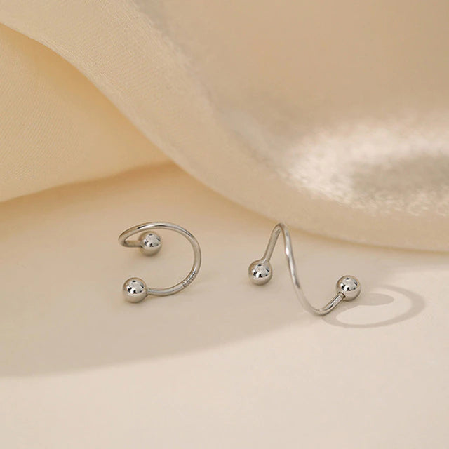 925 Sterling Silver Star Flash Crystal Earrings