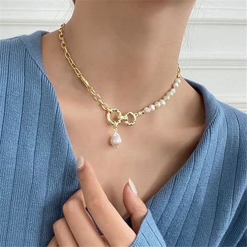 Baroque Wind Natural Pearl Necklace