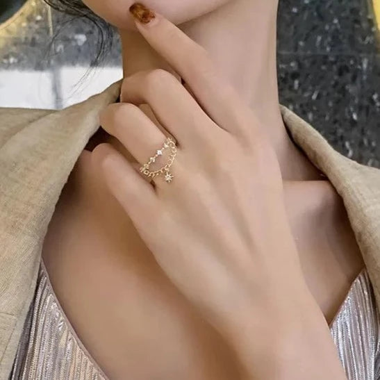 Classic Star Element Pendant Open Rings