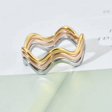 Curve Thin Fashion Stainless Steel Ring