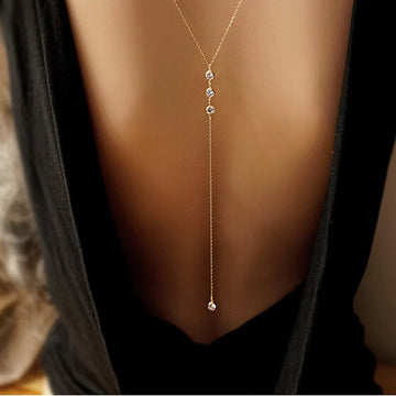 Interlocking Gemstone Chain Necklace