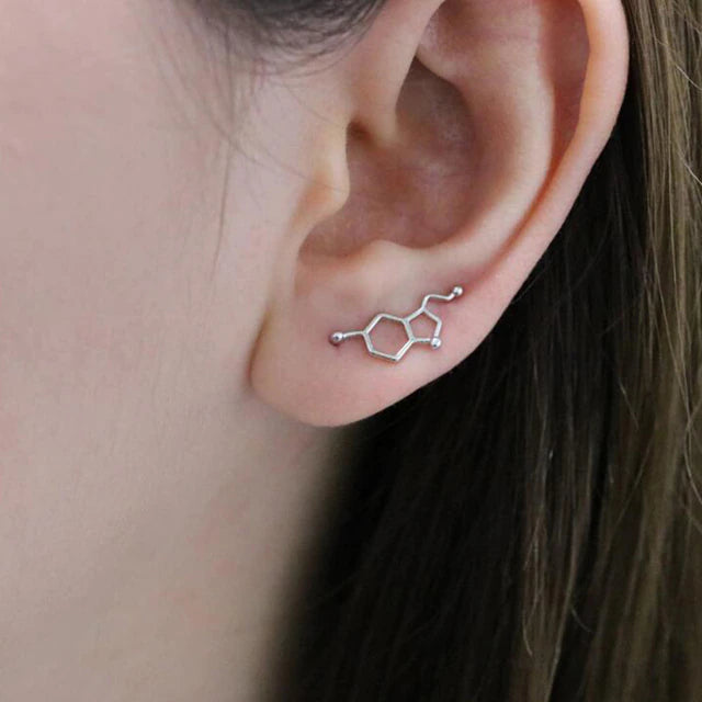 Fashion Molecule Structure Ear Climbers Earring