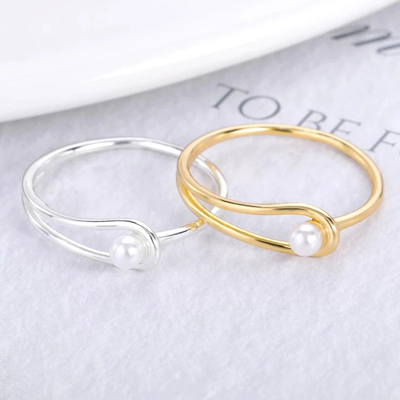 Fine Pearl Thin Ring