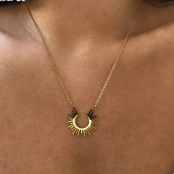 Half Circle Spiked Necklaces
