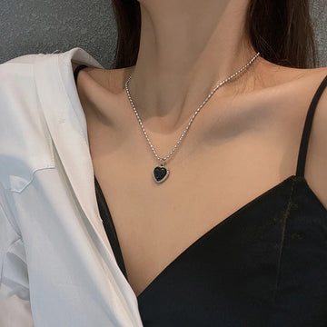 Heart Crystal Pendant Necklace