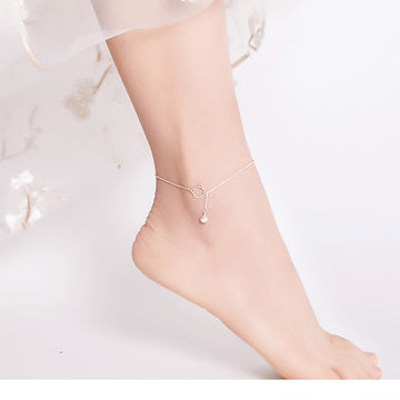 Simple Bell And Cat Anklet