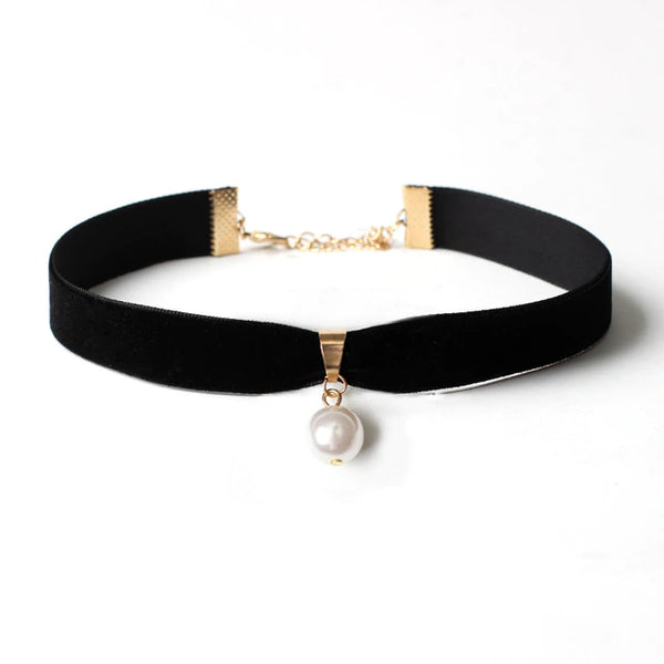 Vintage pearl clearance collar necklace
