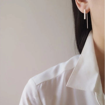 Trendy Simple Geometric Square Hook Earrings