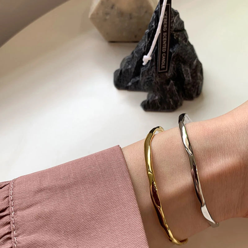 Texture Bangles Vintage Irregular Texture Bangles